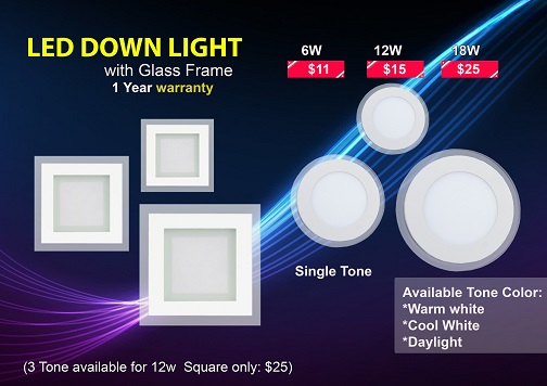 LED_Downlight_with_Glass Frame